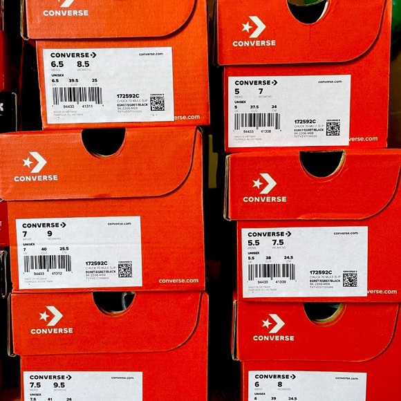 NIB! Converse Chuck 70 Women's Low Top Mules, White, US: 7, 7.5, 8, 8.5, 9, 9.5 - Picture 10 of 10